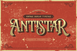 Antistar: A Charming Antique Display Font for Editorial Design