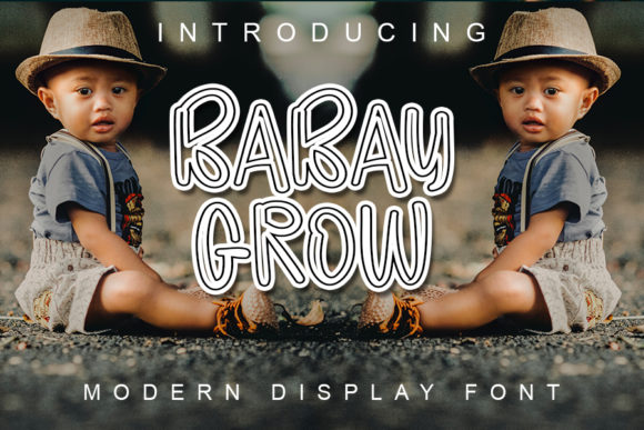 Baby Grow: A Trendy Display Font for Editorial Design