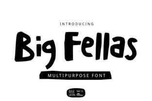 Big Fellas: A Charming Display Font for Crafters and Creators