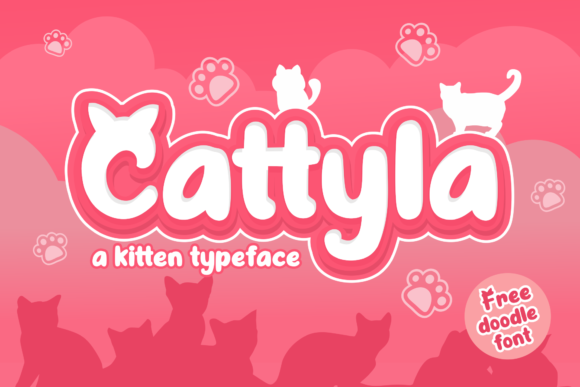 Cattyla: A Playful Cat-Themed Font for Editorial Design