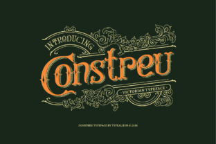 Constreu: A Victorian-Style Display Font for Elegant Branding