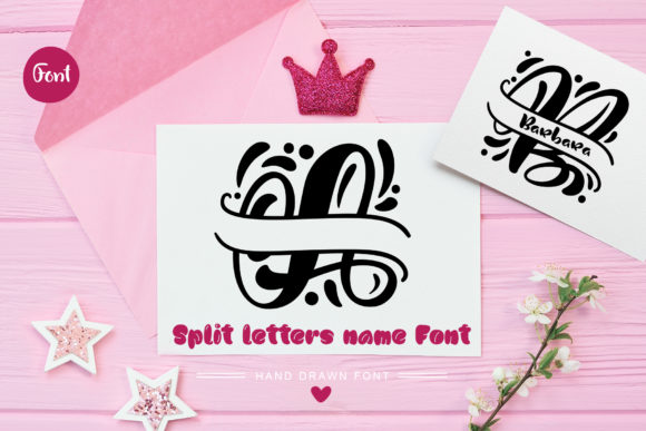Creating a Charming Brand with Split Letter Name Font