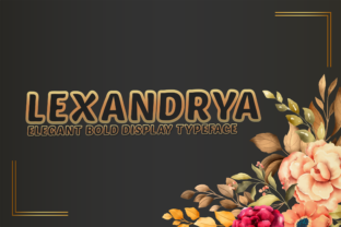 Discover Lexandrya Outline: A Charming Display Font for Elegant Branding