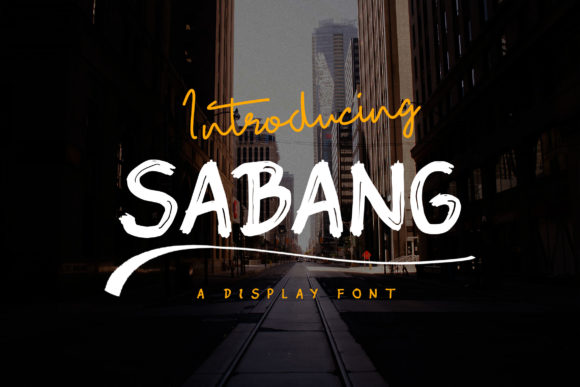 Discover Sabang: A Cool and Urban Display Font
