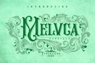 Discover the Charm of Melvca: A Vintage Art Nouveau Display Font