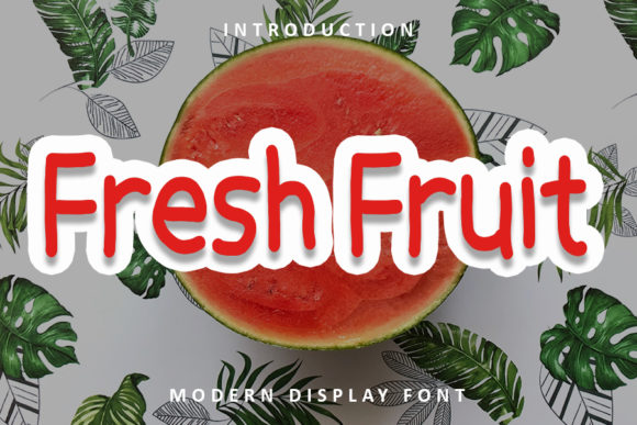 Enhance Your Brand with Fresh Fruit: A Clean and Trendy Display Font