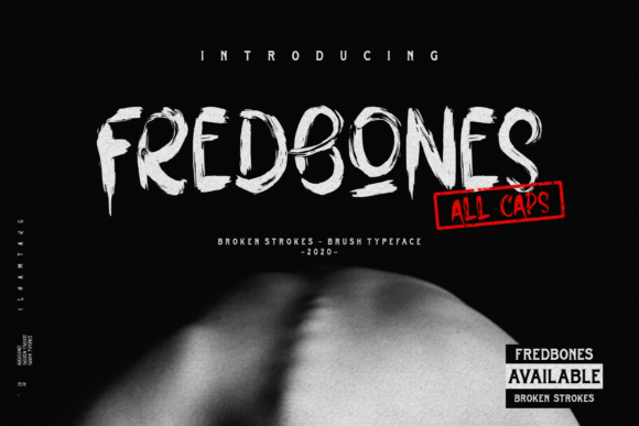 Fredbones: A Bold Brush-Style Font for Creative Projects