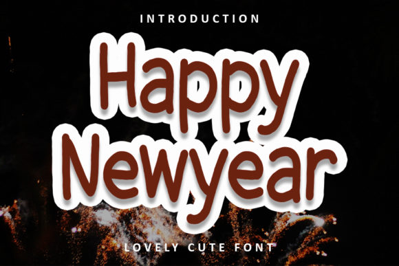Happy Newyear: A Trendy Display Font for Impactful Campaigns