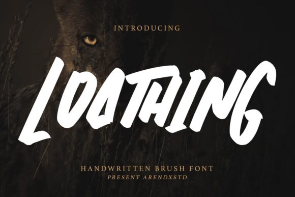 Loathing: A Bold and Trendy Display Font for Makers