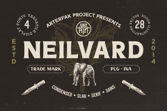 Neilvard: A Clean and Casual Display Font for Makers