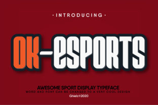 Ok-Esports: A Bold and Dynamic Font for Your Brand