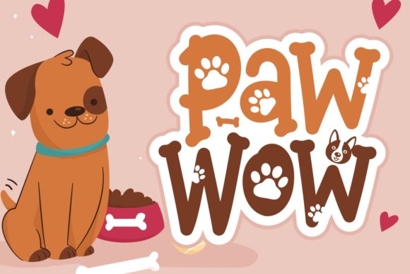 Paw Wow: A Charming Display Font for Creative Web Design