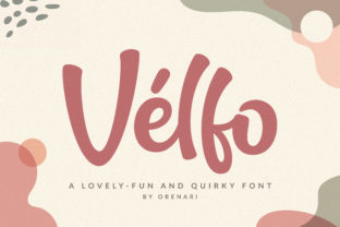Velfo: A Quirky Display Font for Creative Branding